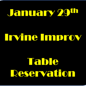 January 29th Table reservation poster