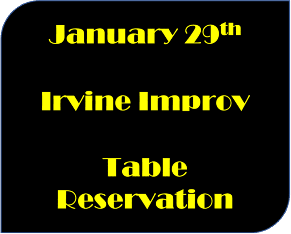 January 29th Table reservation poster