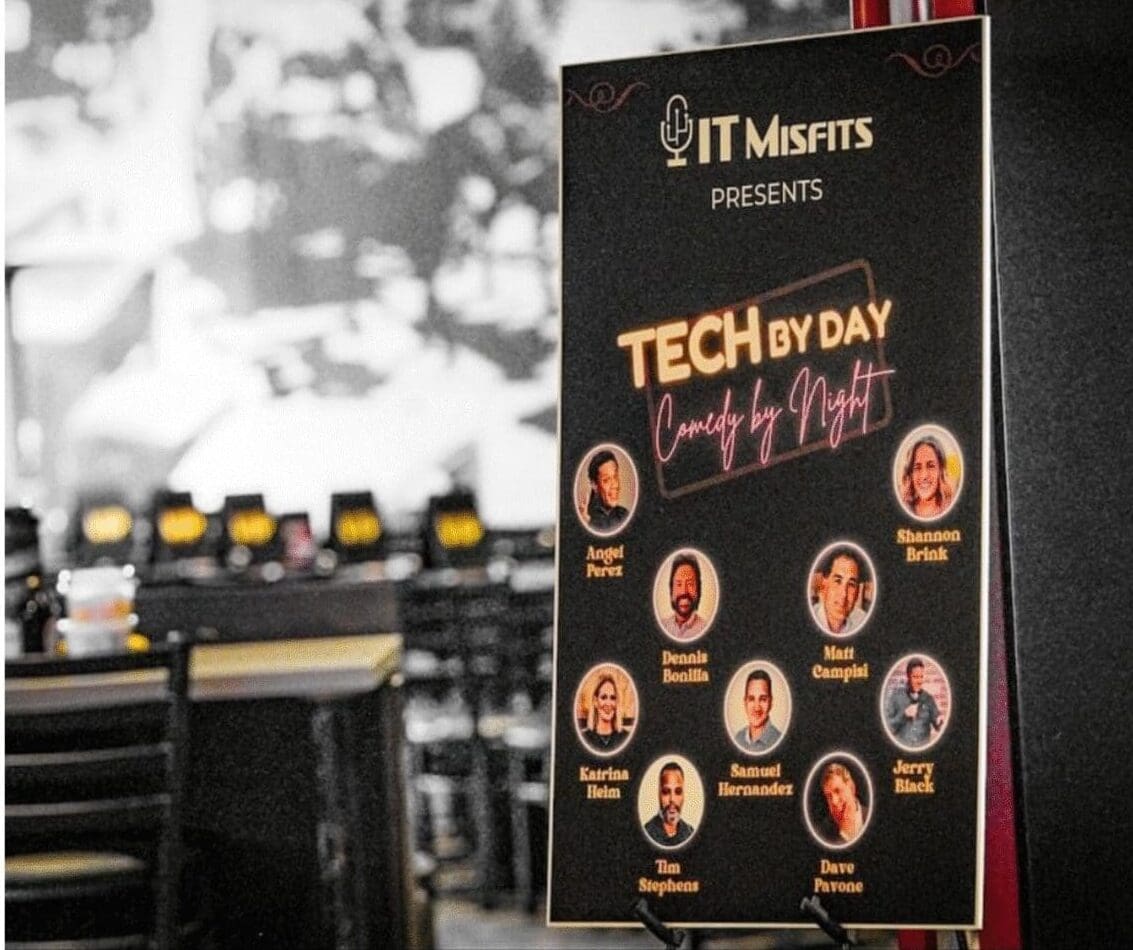 Presents poster + venue